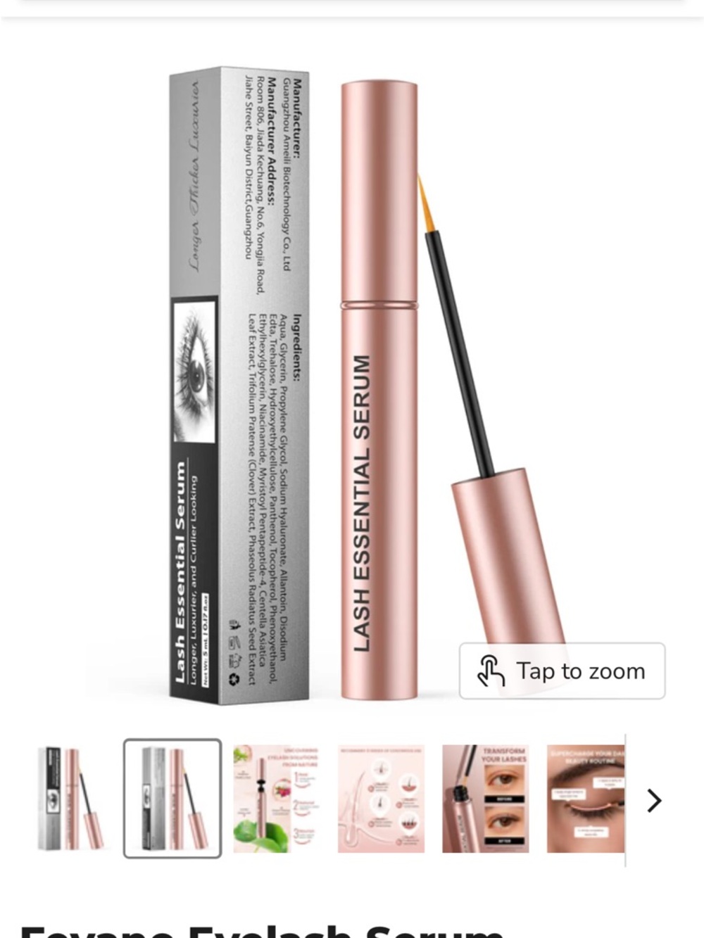 $80 Feyano Eyelash and Brows Growth Serum for Longer, Thicker Lashes & Brows
